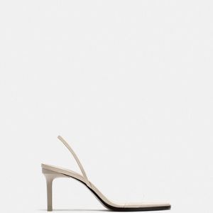 ZARA Vinyl white /clear shoes